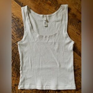 SKIMS Off-White Ribbed Tank Top